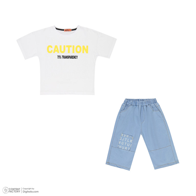 ست تی‌شرت و شلوارک پسرانه لوکر مدل m4175