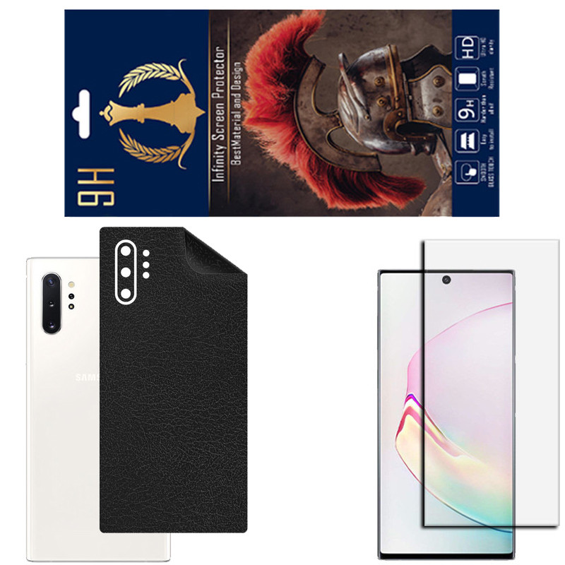 برچسب پوششی اینفینیتی مدل CH مناسب برای گوشی موبایل سامسونگ Galaxy Note 10 Plus 5G به همراه محافظ صفحه نمایش