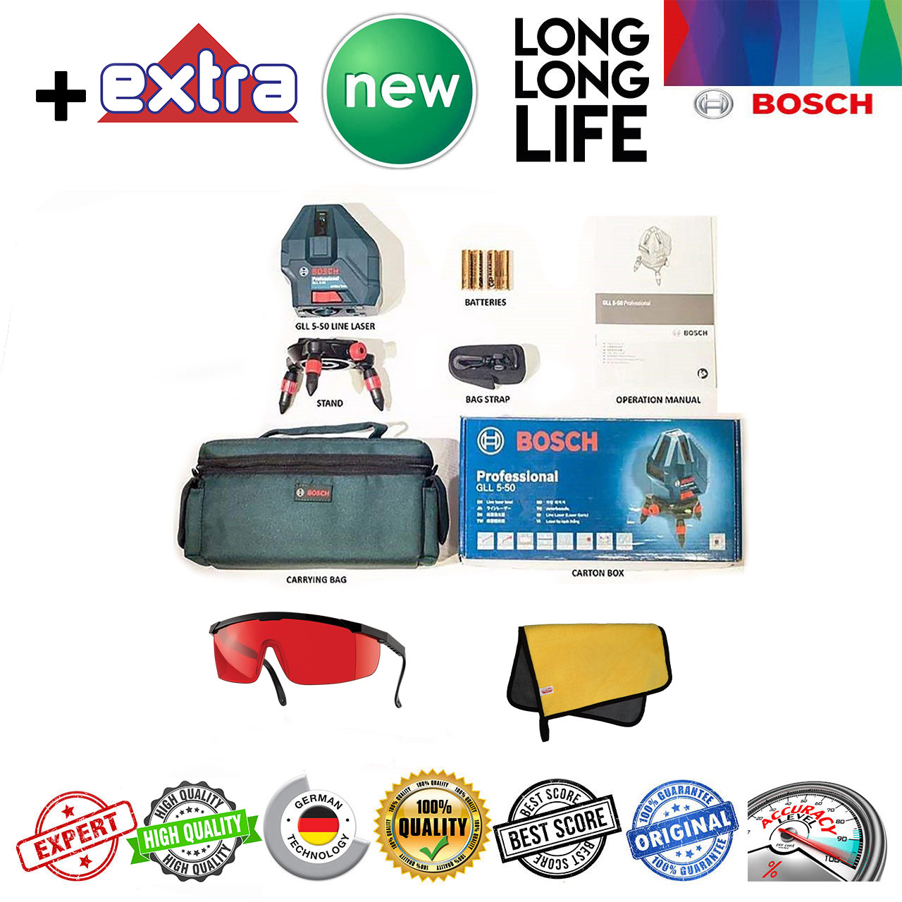 تراز لیزری بوش مدل GLL 5-50 X professional 2 Extra