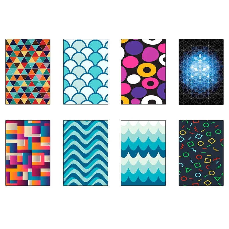 پوستر کارنيکا طرح هندسی Geo Pattern کد 78273 مجموعه 8 عددی