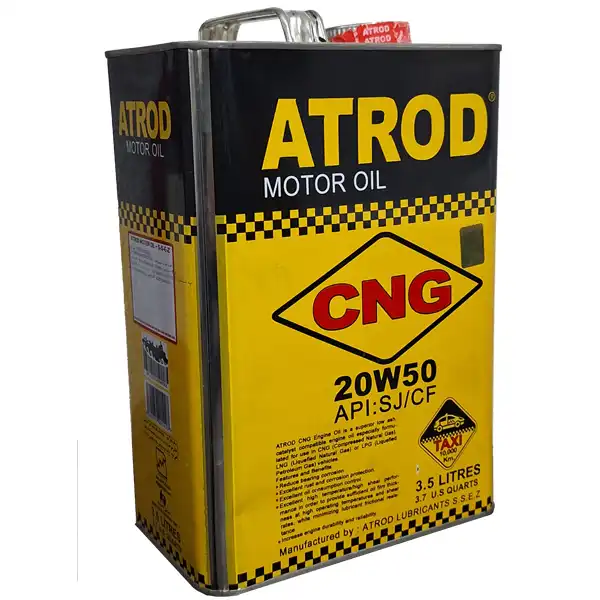 روغن موتور آترود مدل 20W50 SJ CNG 10000 حجم 3.5 لیتر