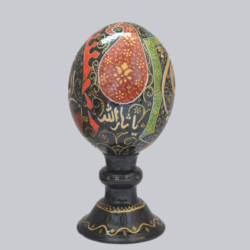 تخم شترمرغ تزیینی مدل امام حسین