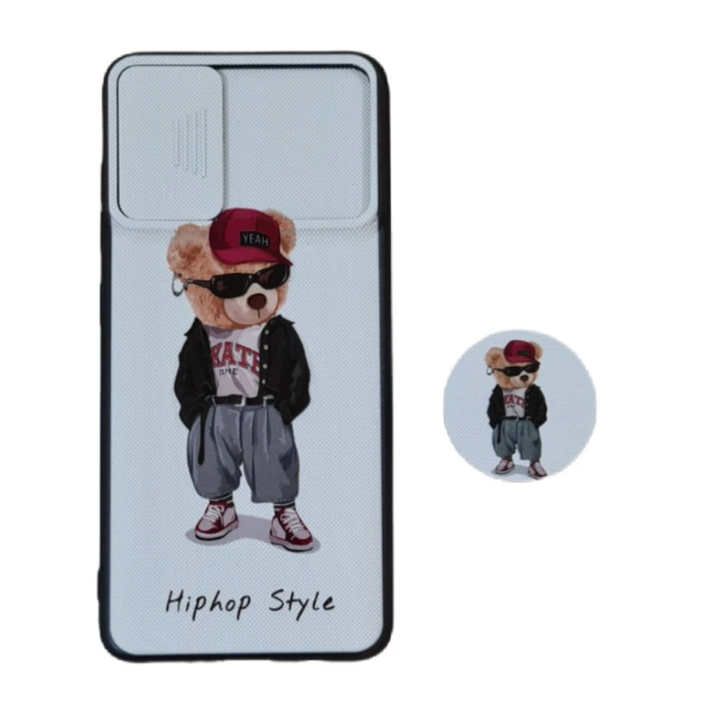 کاور طرح دخترانه کد 5230 مناسب برای گوشی موبایل سامسونگ Galaxy A51 به همراه پاپ سوکت