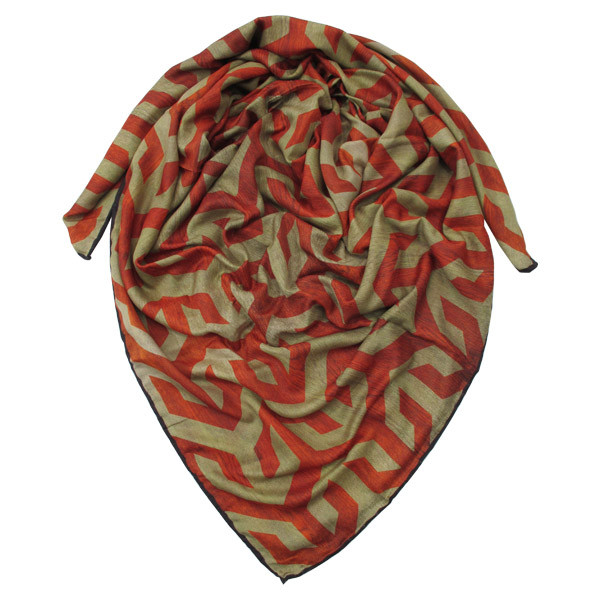 روسری زنانه مدل نخ ابریشم دست دوز شیما