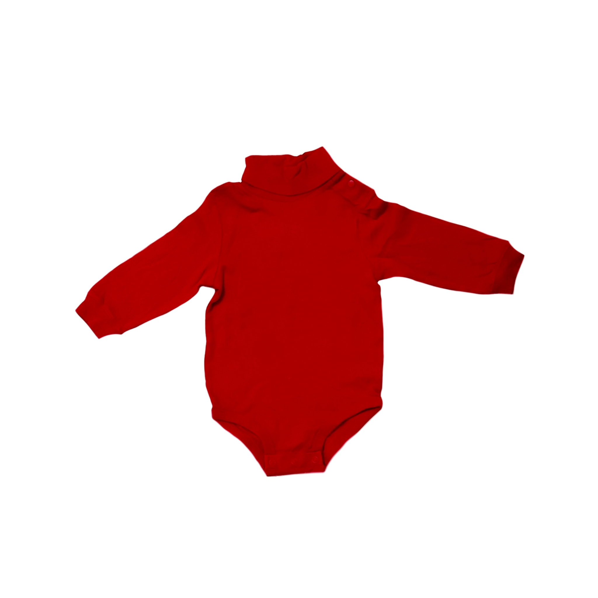 بادی آستین بلند نوزادی مدل یقه اسکی کد 0281