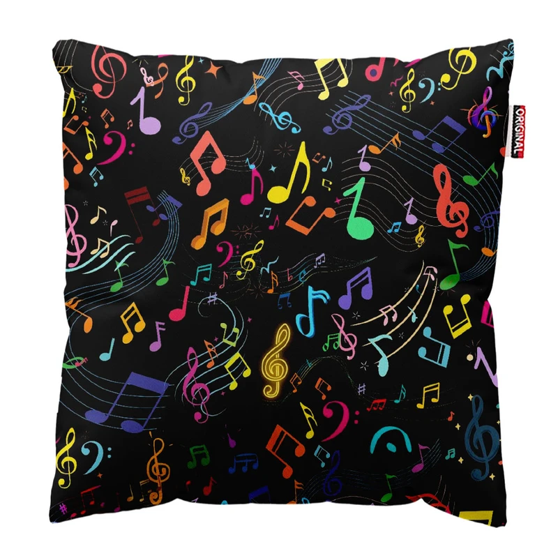 کوسن پاد آفرین طرح موسیقی کد 2869 سایز 30*30 سانتی متر