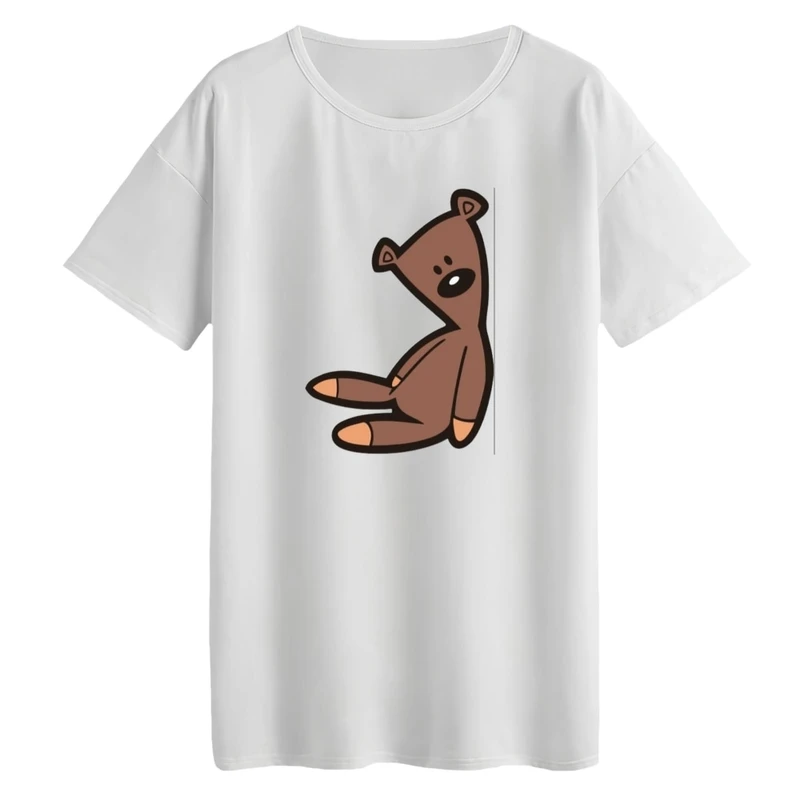 تی‌شرت لانگ آستین کوتاه زنانه مدل عروسک مستربین