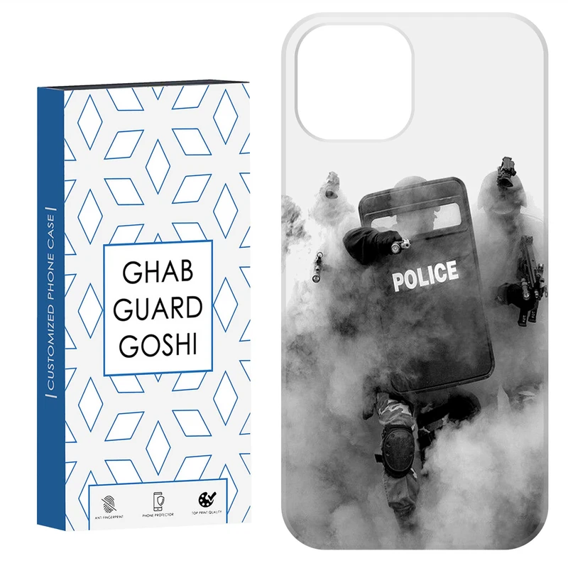 کاور قاب گارد گوشی طرح police کد Dimo-136 مناسب برای گوشی موبایل اپل  IPHONE 12 / 12 PRO   