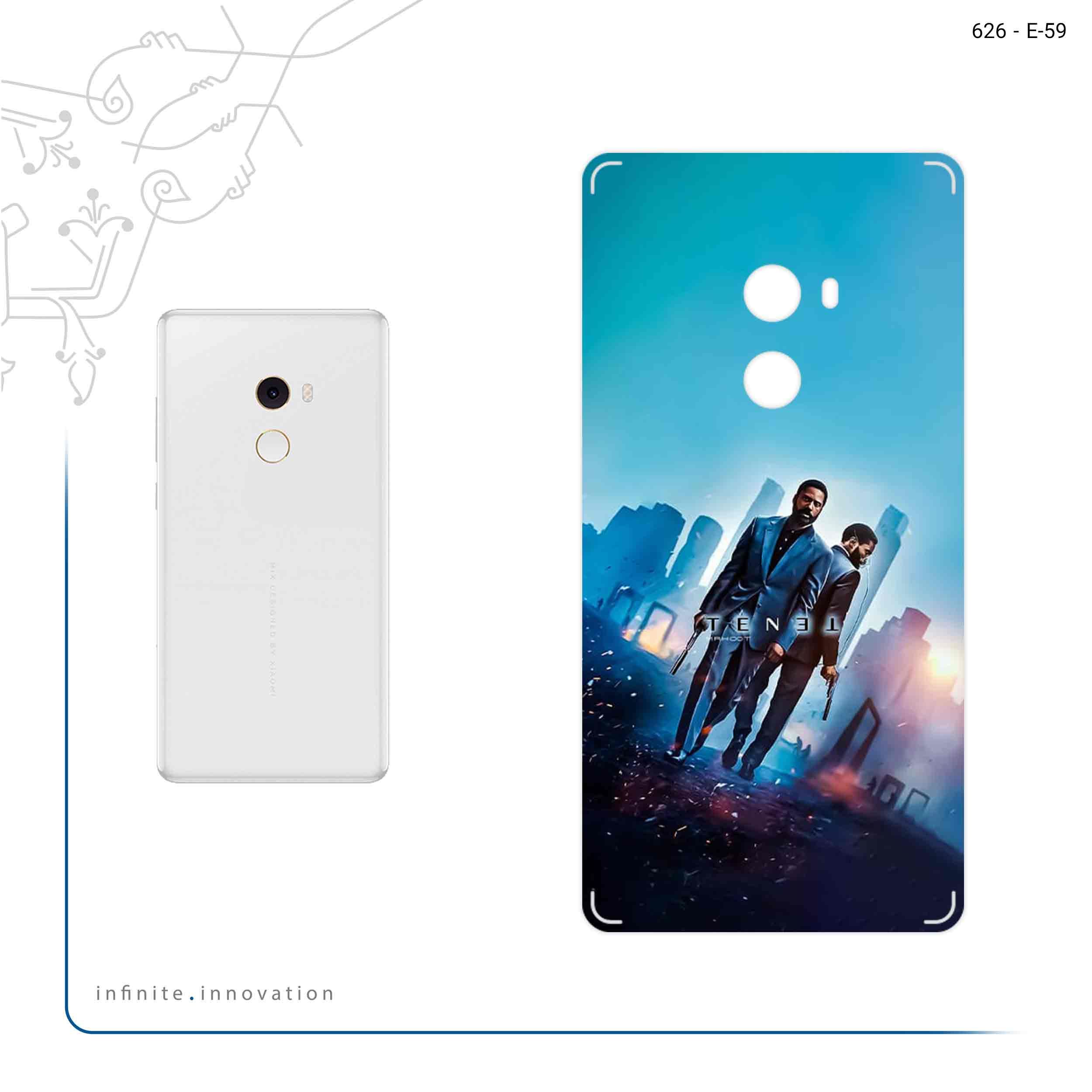 برچسب پوششی ماهوت مدل Tenet مناسب برای گوشی موبایل شیائومی Mi Mix 2