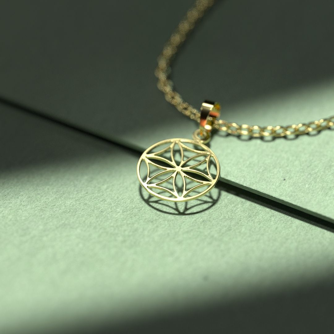 گردنبند طلا 18 عیار زنانه مدوپد مدل ستاره کد OO2-1-1023 - - 4