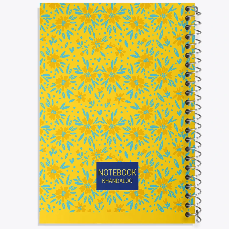 دفتر ژورنال نویسی 50 برگ خندالو مدل نقطه ای طرح گل گلی کد N624