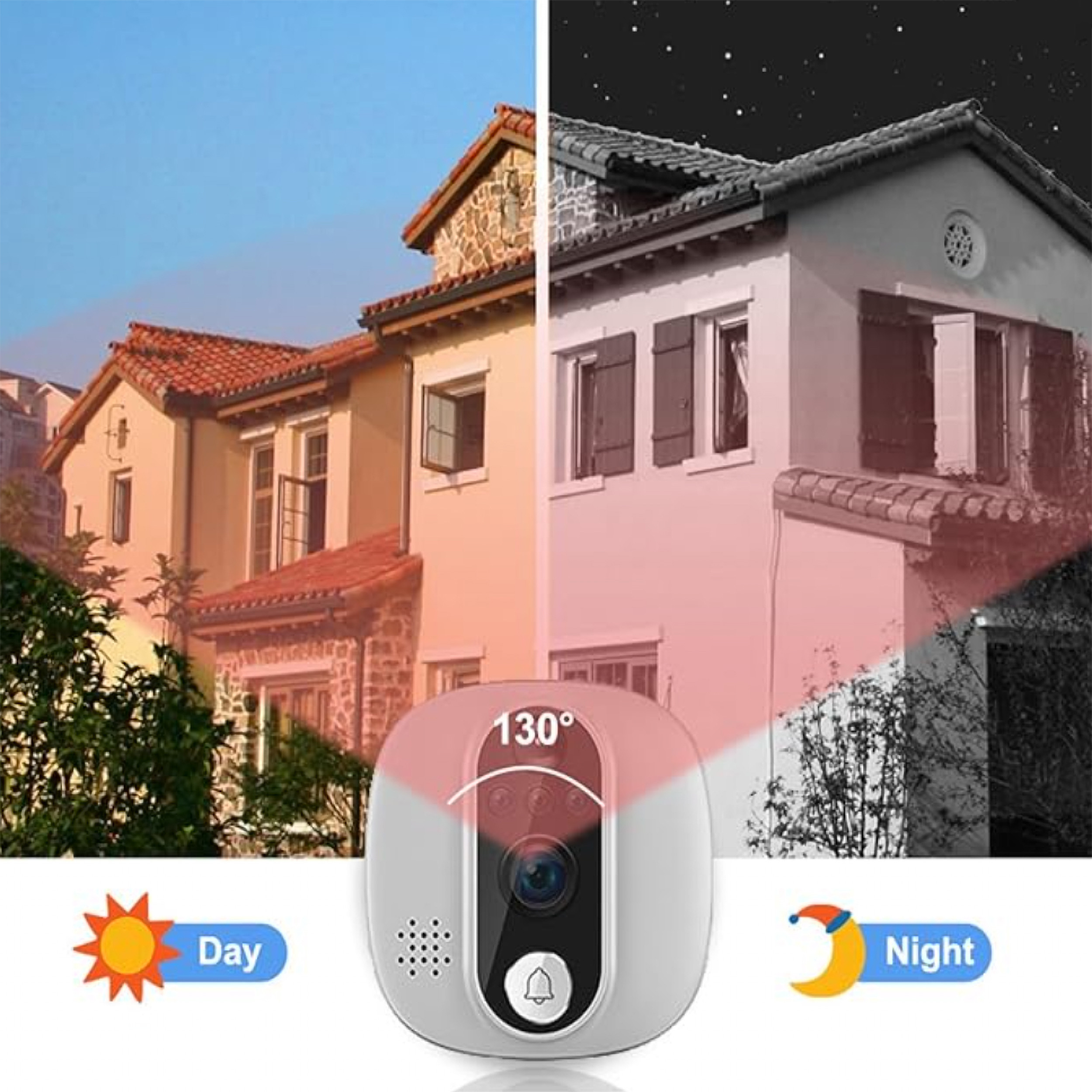 چشمی دیجیتال هوشمند درب مدل Tuya WIFI 2.4 GHz