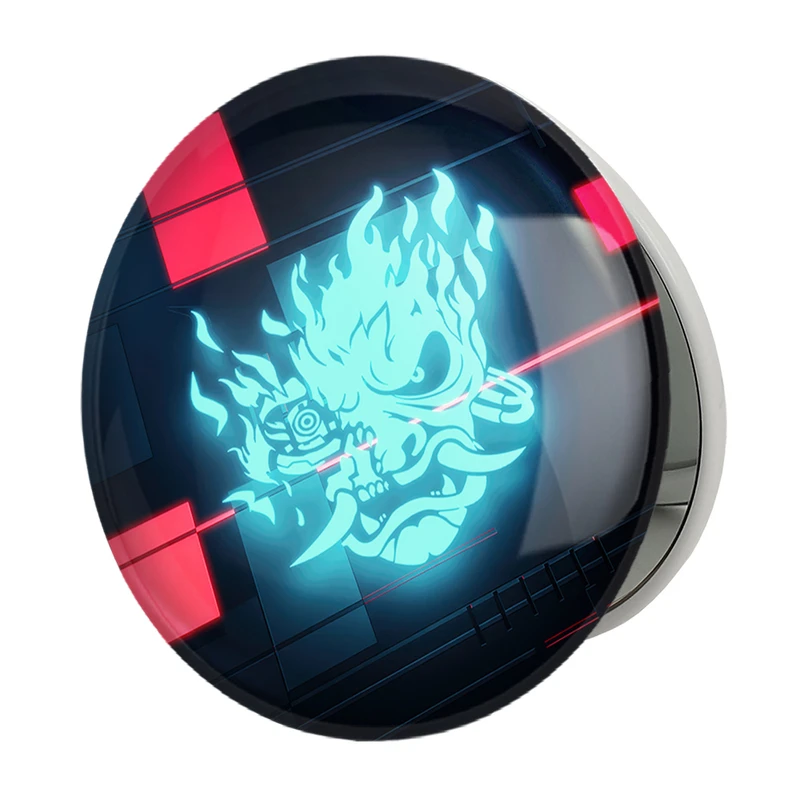 آینه جیبی خندالو طرح لوگو گروه سامورای سایبر پانک مدل تاشو کد 30576