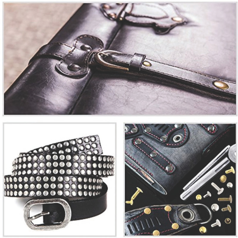 پرچ دو رو چرم آلمامد مدل S660 مجموعه 120 عددی