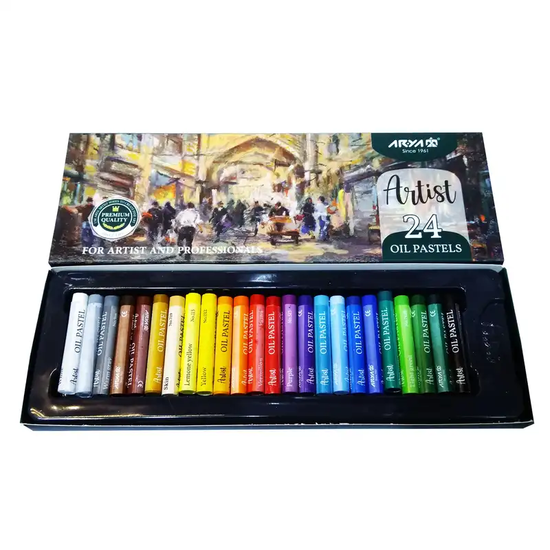 پاستل 24 رنگ آریا مدل ARTIST کد 2602