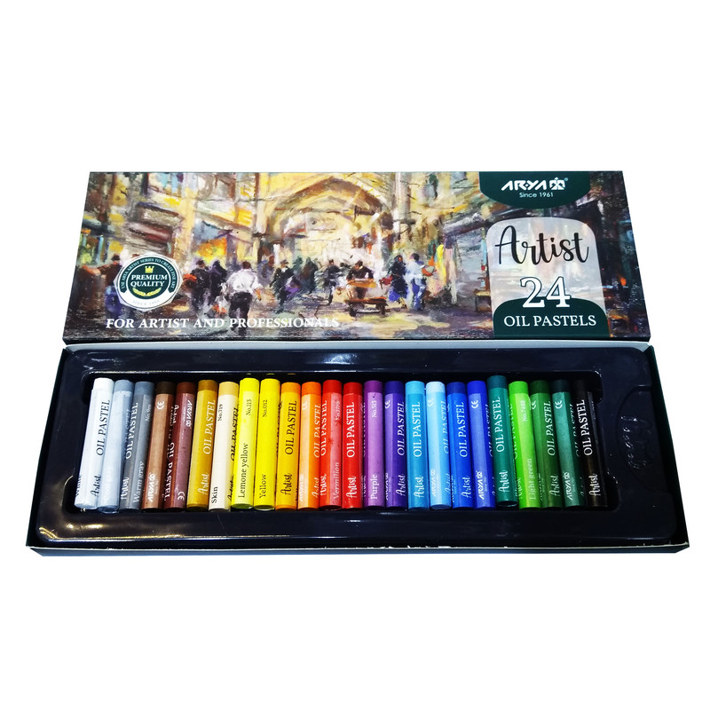 پاستل 24 رنگ آریا مدل ARTIST کد 2602