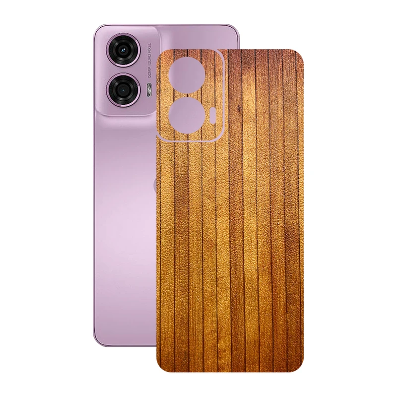 برچسب پوششی ریمکس مدل Leth طرح چوب مناسب برای گوشی موبایل موتورولا Moto G24