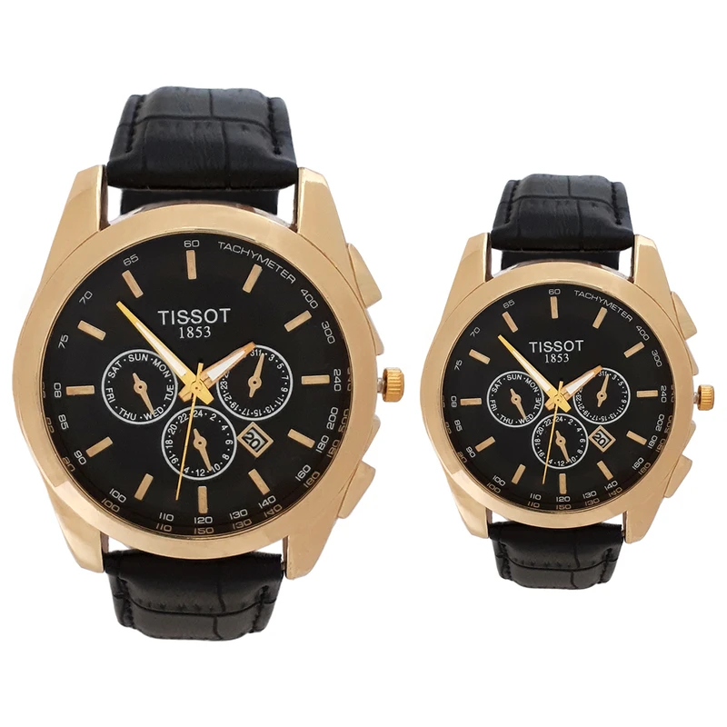  ست ساعت مچی عقربه ای زنانه و مردانه مدل 1002C