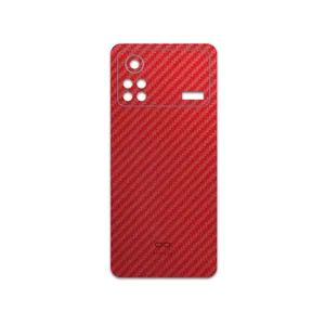 MAHOOT Red-Fiber Cover Sticker for Xiaomi Poco X4 Pro 5G
