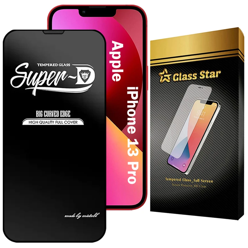 محافظ صفحه نمایش گلس استار مدل SUPERDNS مناسب برای گوشی موبایل اپل iPhone 13 Pro
