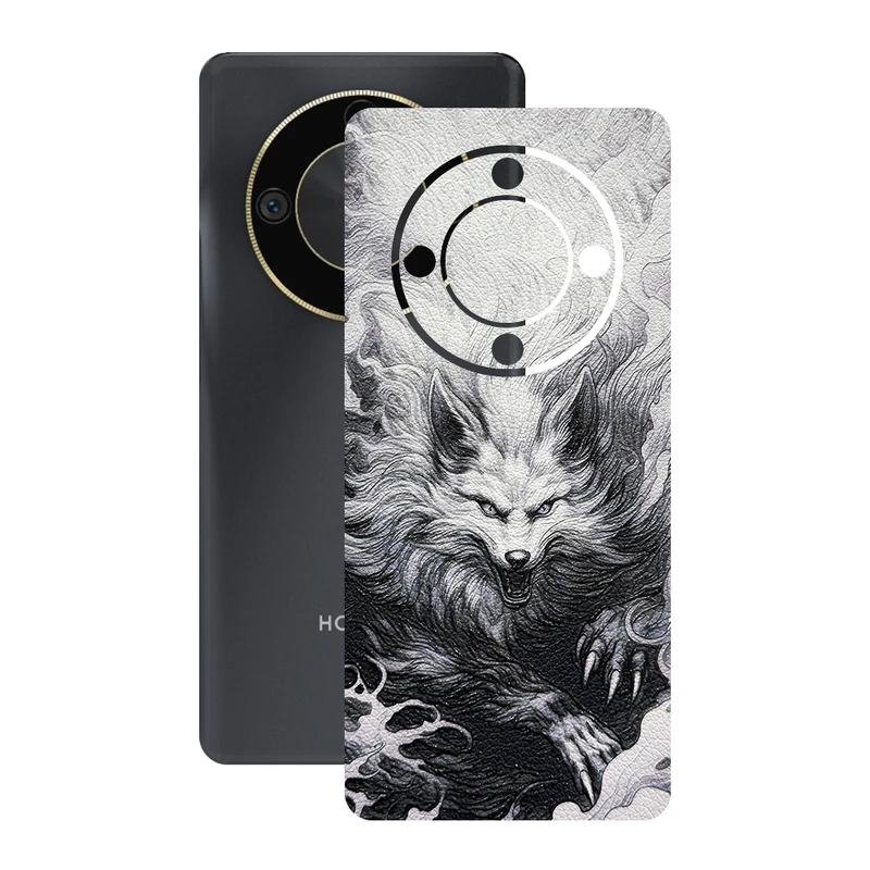 برچسب پوششی ریمکس مدل Leth طرح گرگ مناسب برای گوشی موبایل آنر X9b