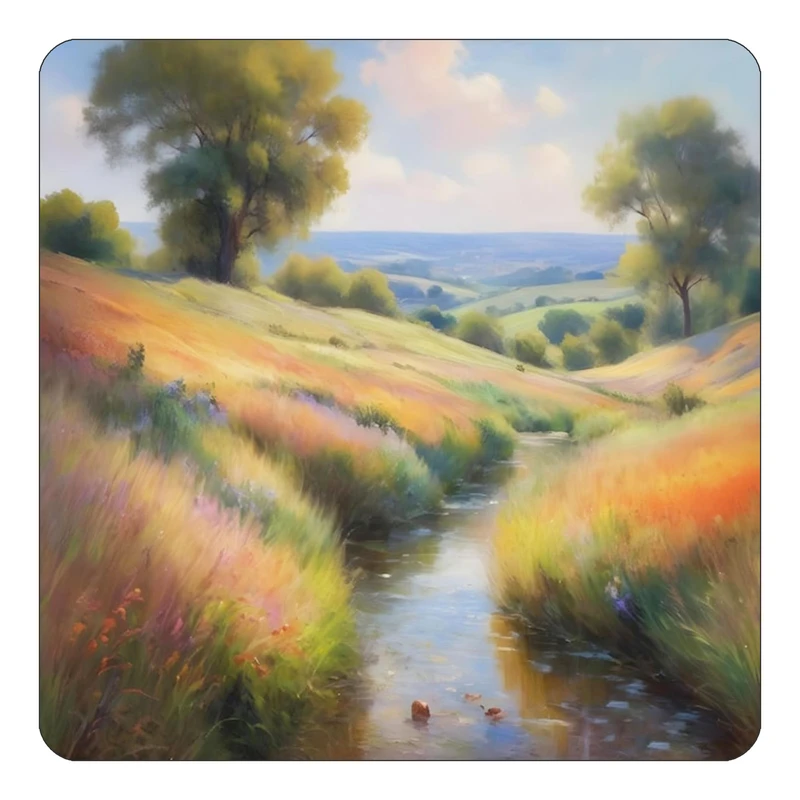 مگنت کاکتی طرح نقاشی رنگ روغن مدل mp69581