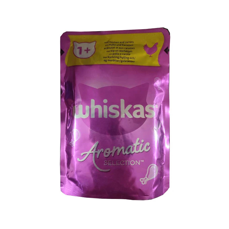 پوچ گربه ویسکاس مدل Aromatic Selection in Gravy با طعم مرغ وزن 85 گرم