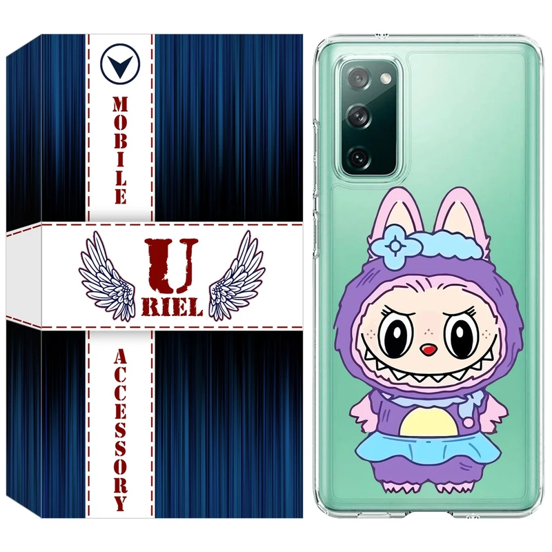 کاور یوریل مدل Clear کد 141 طرح لبوبو Labubu مناسب برای گوشی موبایل سامسونگ Galaxy S20 FE