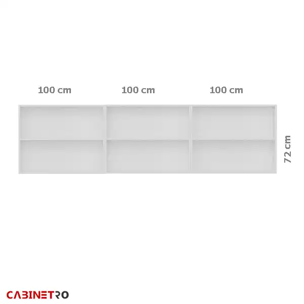 کابینت دیواری فلفور کابینت مدل 300 cm مجموعه سه عددی