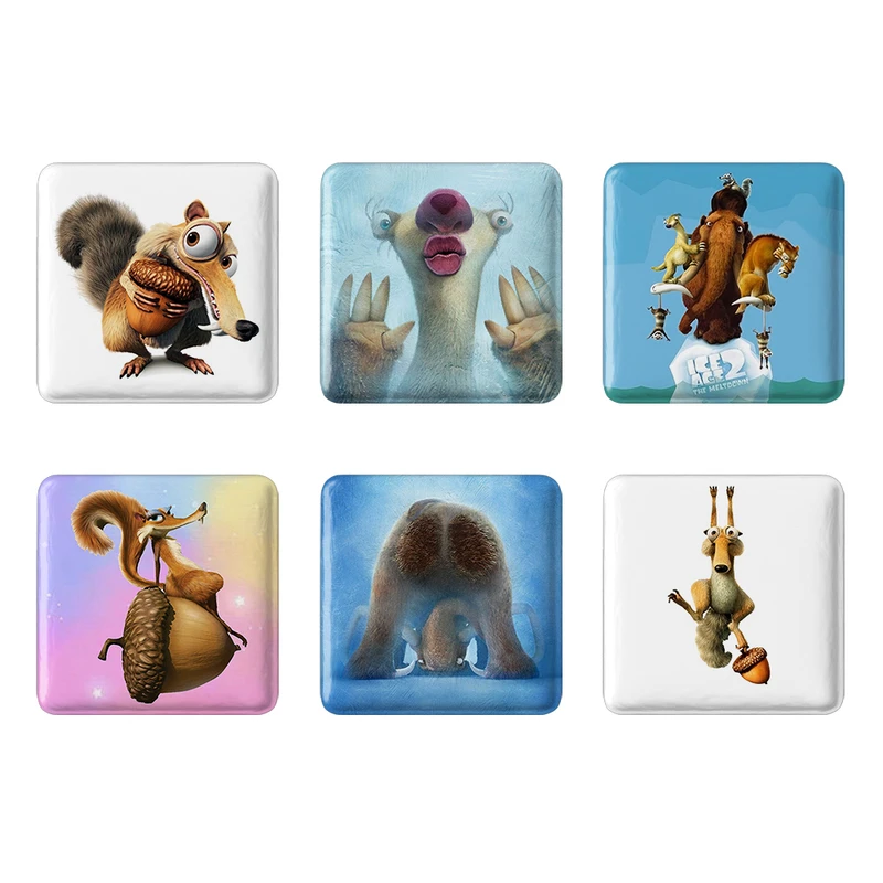 مگنت خندالو مدل عصر یخبندان کد 76A مجموعه 6 عددی