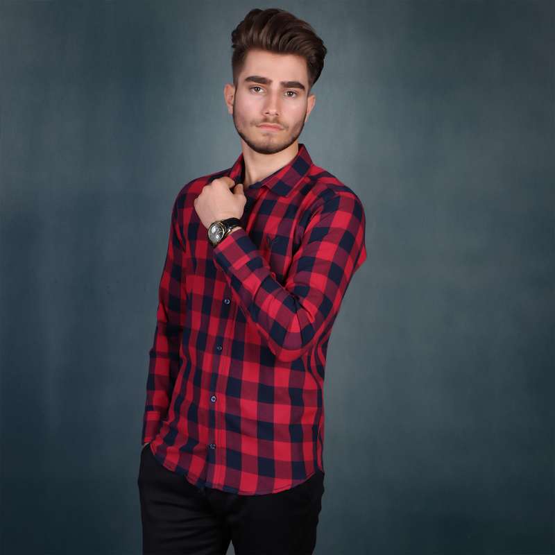 پیراهن آستین بلند مردانه پیکی پوش مدل M02551