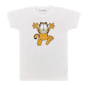 تی شرت آستین کوتاه بچگانه پرمانه طرح گارفیلد کد pmt.7651