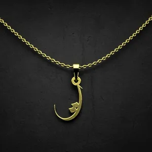 گردنبند طلا 18 عیار زنانه مدوپد مدل حرف ت کد I2-1-1784