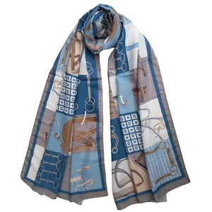 شال زنانه مدل نخی تابستانی چهارخانه کمربندی فانتزی کد 21