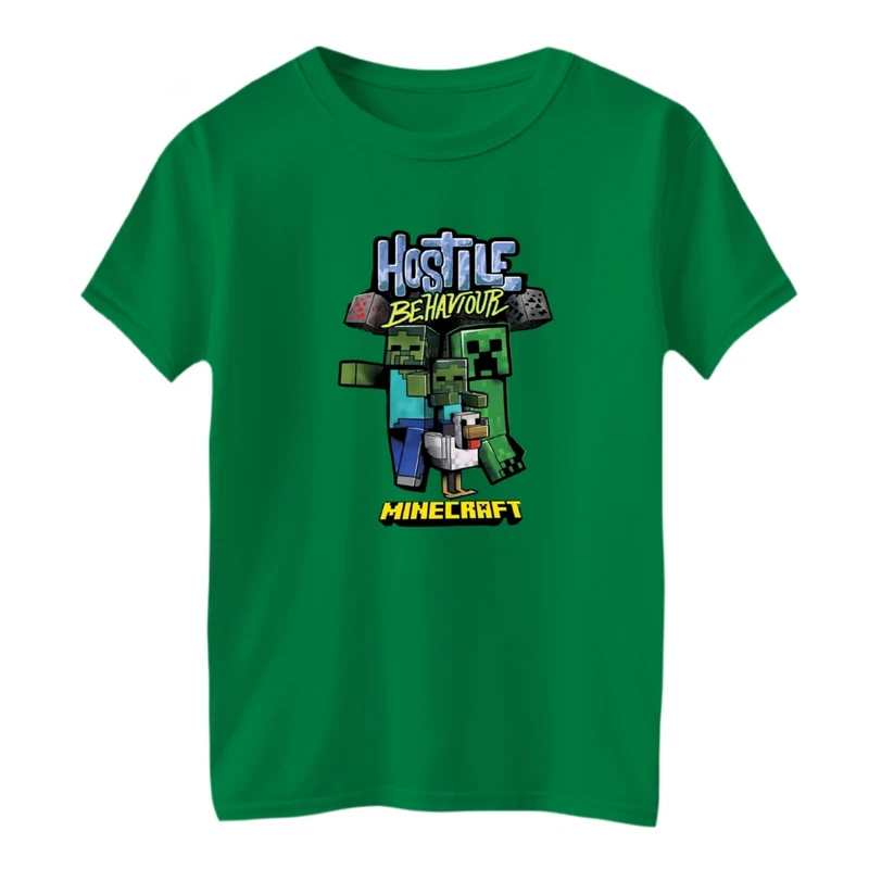 تی شرت آستین کوتاه بچگانه مدل ماینکرفت کد 30