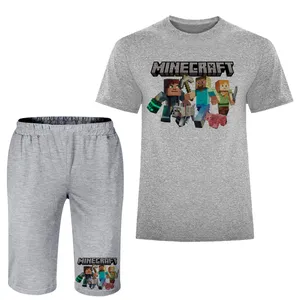 ست تی شرت و شلوارک مردانه مدل ماینکرفت A220