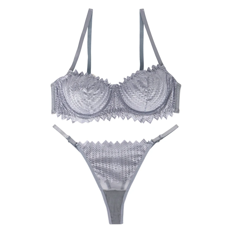 ست شورت و سوتین زنانه برتا مدل توری کد 2420GG