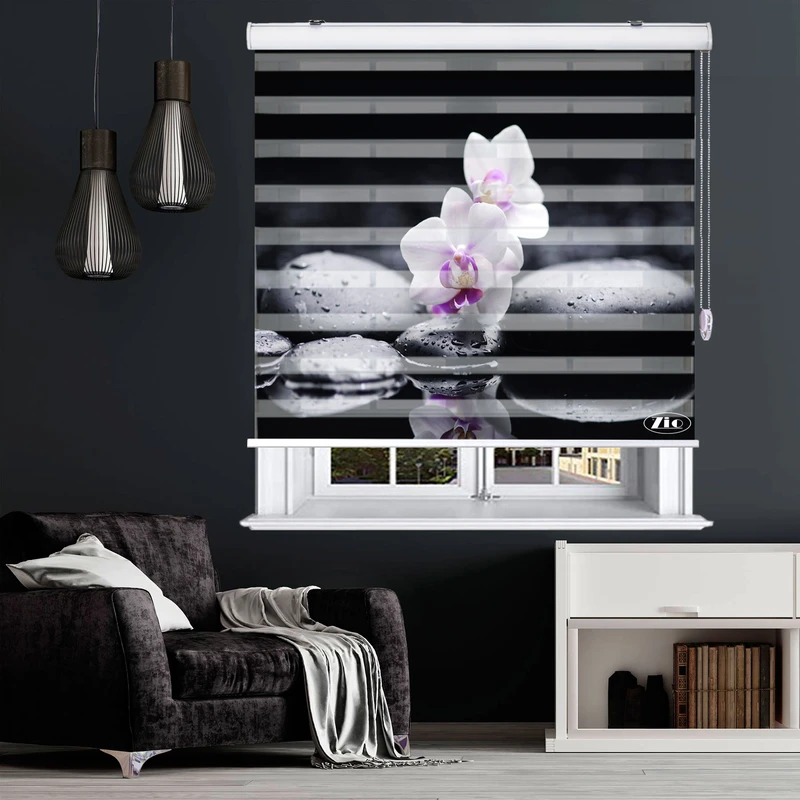  پرده زبرا زیو مدل L5048 سایز 100x150 سانتی متر