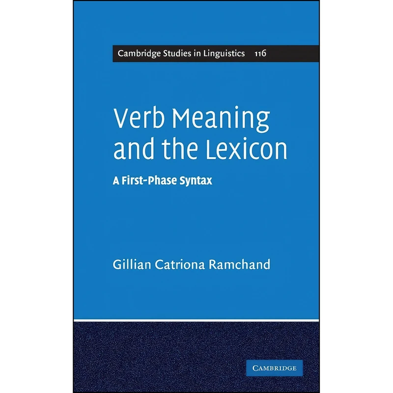 کتاب Verb Meaning and the Lexicon اثر Gillian Ramchand انتشارات Cambridge University Press