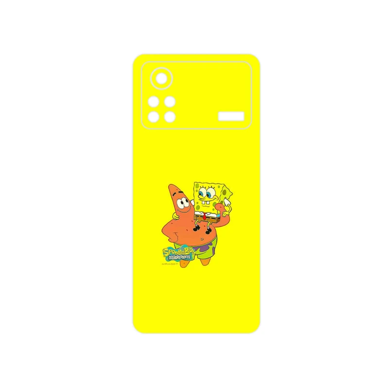 برچسب پوششی ماهوت مدل SpongeBob SquarePants مناسب برای گوشی موبایل شیائومی Poco X4 Pro 5G