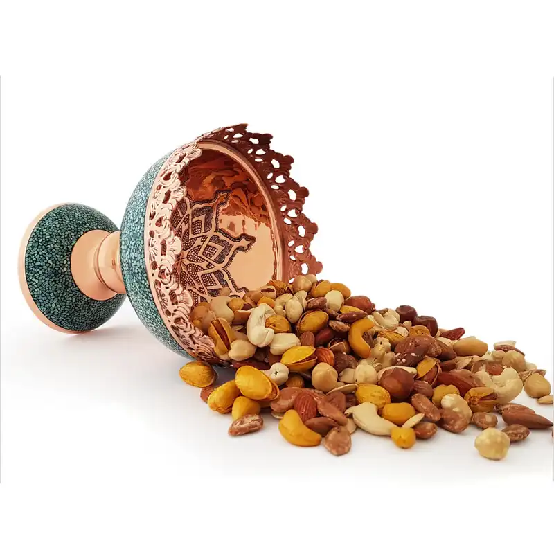 آجیل خوری فیروزه کوبی مسی کد 16