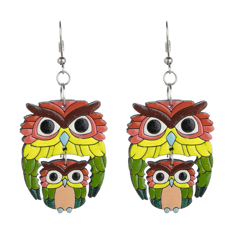 گوشواره زنانه مدل جغد کد 012