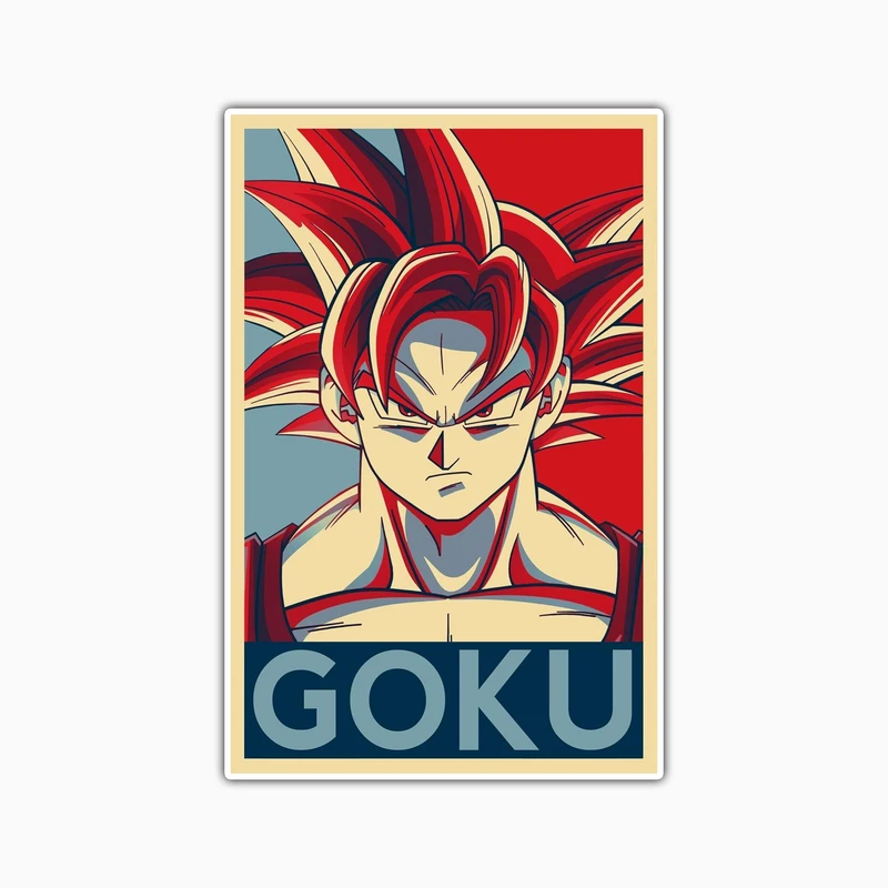 استیکر لپ تاپ و موبایل بووم طرح Anime مدل Goku کد TA45