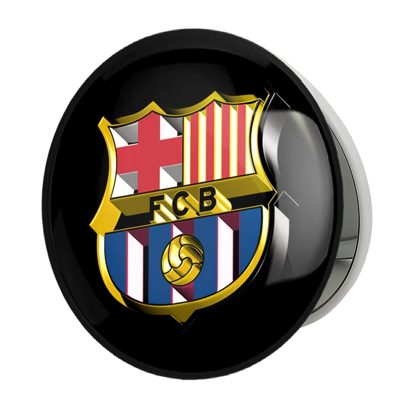 آینه جیبی خندالو طرح باشگاه بارسلونا FC Barcelona مدل تاشو کد 2048 