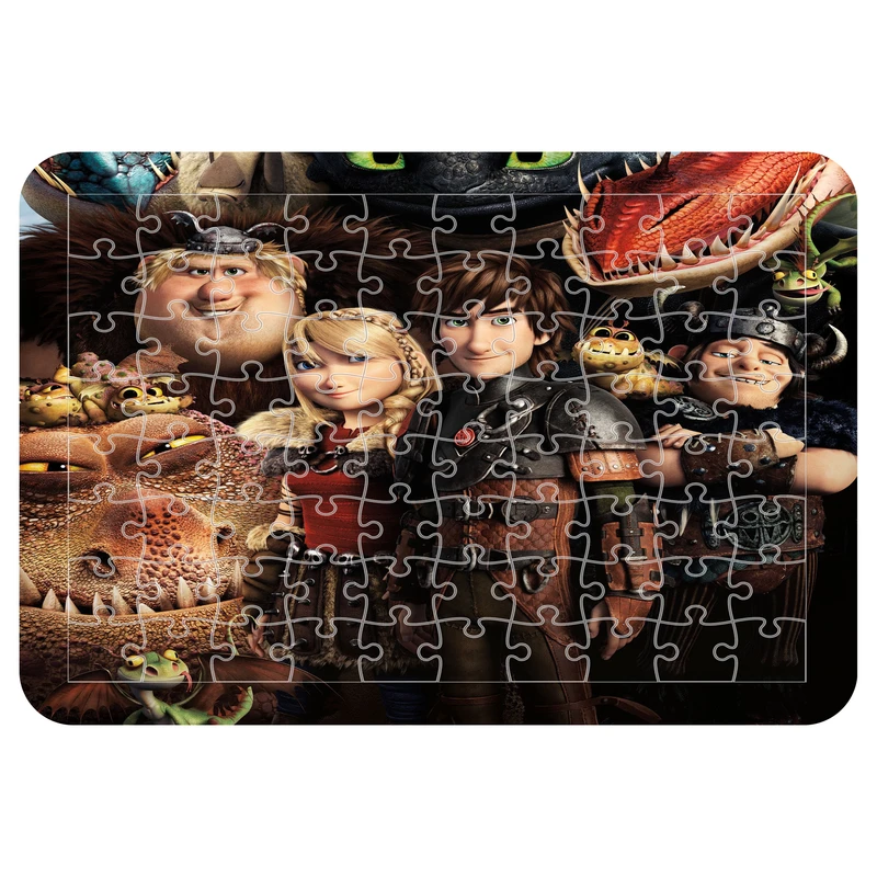 پازل 54 تکه مدل CHB1577 طرح انیمیشن چگونه اژدها خود را تربیت کنیم