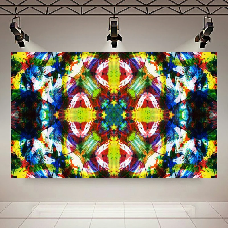 تابلو بوم طرح مخمل الگوی هنری مدل انتزاعی کد AR3058599