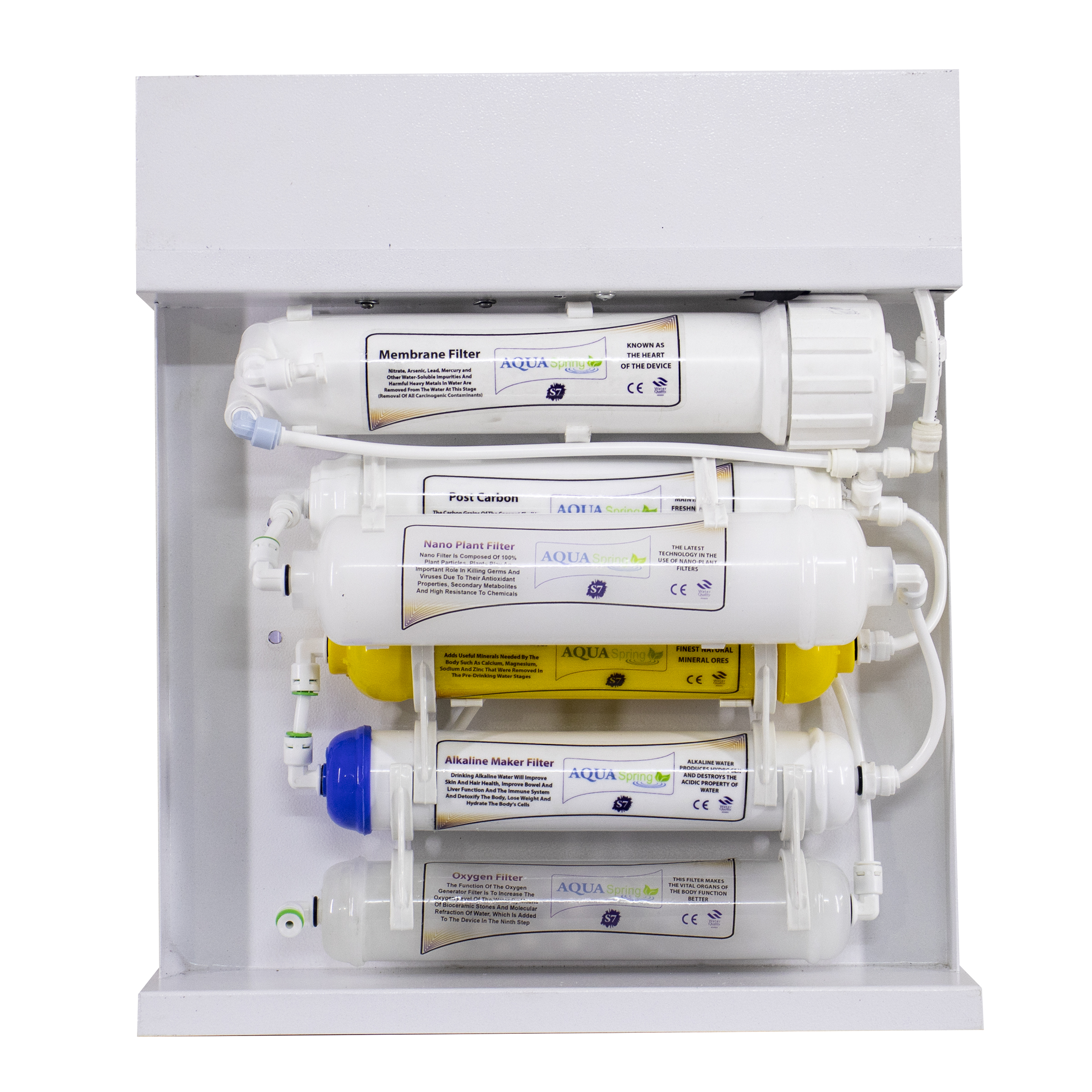 دستگاه تصفیه کننده آب آکوآ اسپرینگ مدل RO-S7-WZ 7700 به همراه فیلتر مجموعه 4 عددی