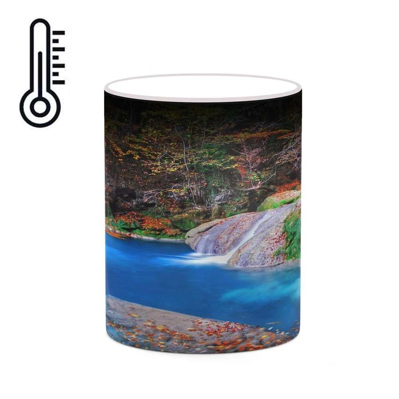 ماگ حرارتی کاکتی مدل منظره پاییزی کد mgh18600