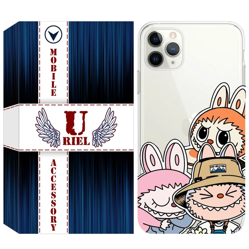کاور یوریل مدل Clear کد 145 طرح لبوبو Labubu مناسب برای گوشی موبایل اپل iPhone 11 Pro Max
