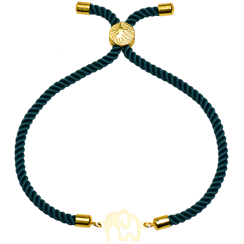 دستبند طلا 18 عیار زنانه کرابو طرح فیل مدل Kr2362